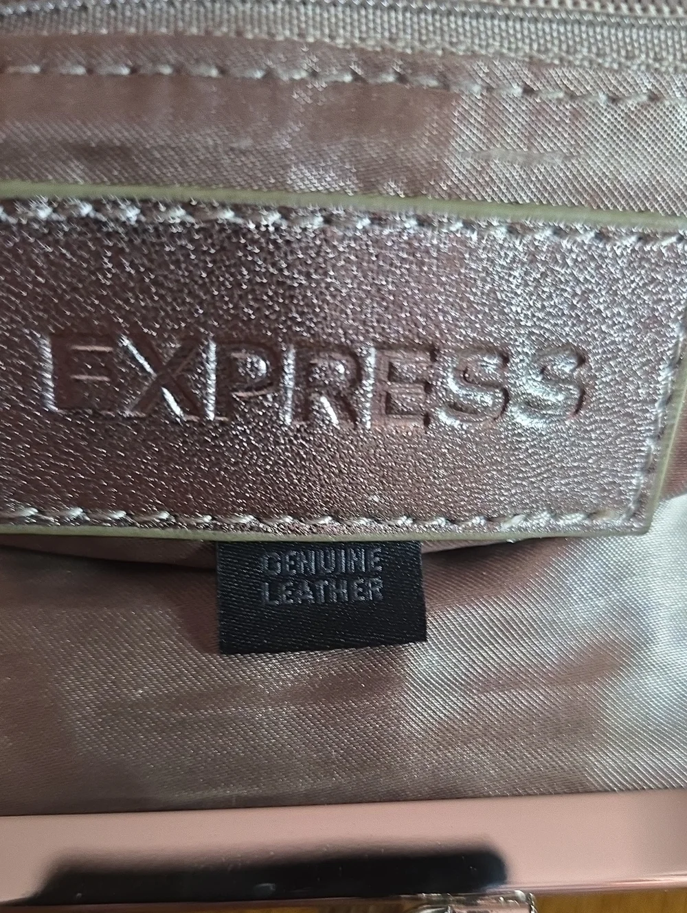 Express Genuine Leather Clutch